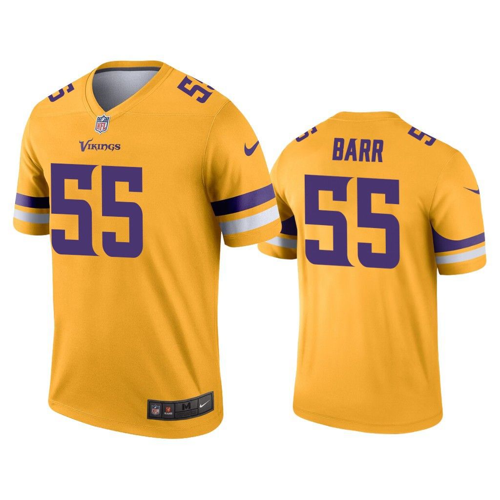 Men Minnesota Vikings #55 Anthony Barr Nike Gold Inverted Legend NFL Jersey->minnesota vikings->NFL Jersey
